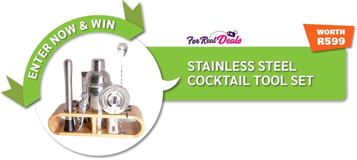 PRIZE DESCRIPTION:12-Piece all-inclusive bartender set of top-shelf cocktail tools will give you the power to whip up impressive cocktails for your guests. Whether you’re an amateur bartender or a professional cocktail mixing guru, whether you’re setting up a bar at home or at work, our bartender set is a brilliant way to hit the ground running.